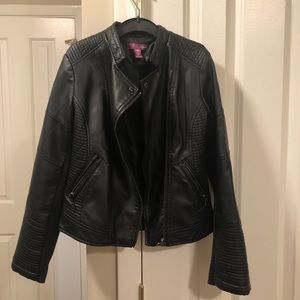 Aqua Girls’ Leather Jacket- Size M